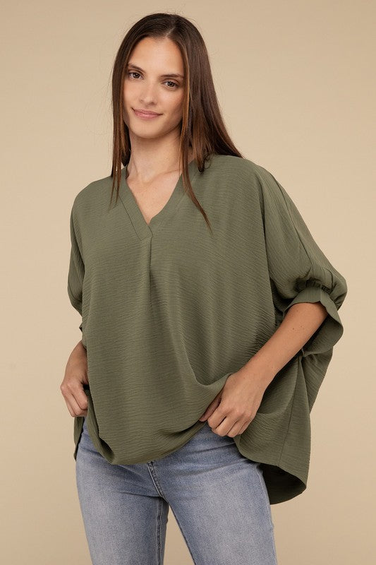 Airflow Puff Half Sleeve Top