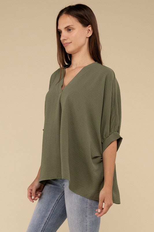 Airflow Puff Half Sleeve Top