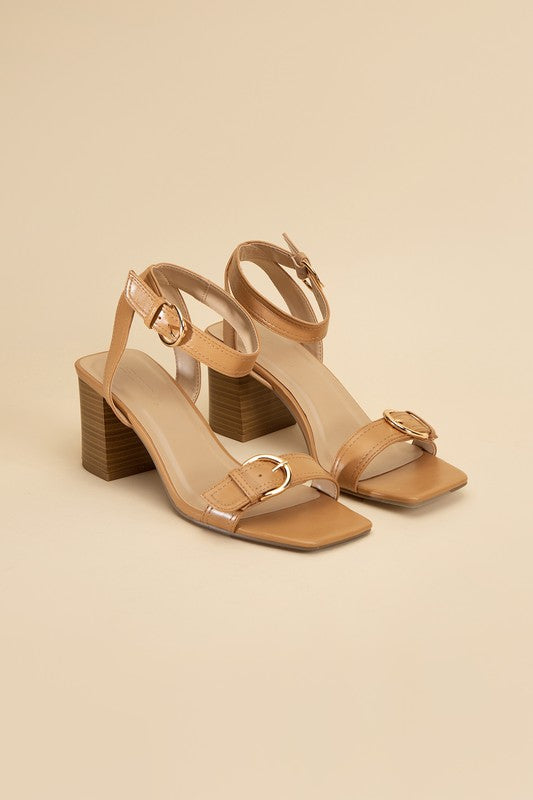 BUCKLE SANDAL HEELS